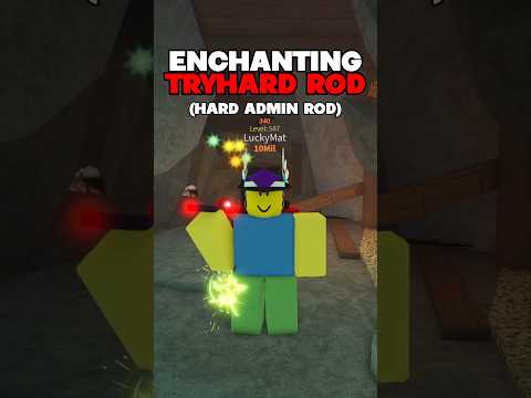 Enchanting the TRYHARD ROD on Roblox Fisch (Hardest rod on fisch) 😱#roblox #fisch #robloxfisch