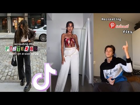 Recreating Pinterest Outfits ✨ tiktok compilation