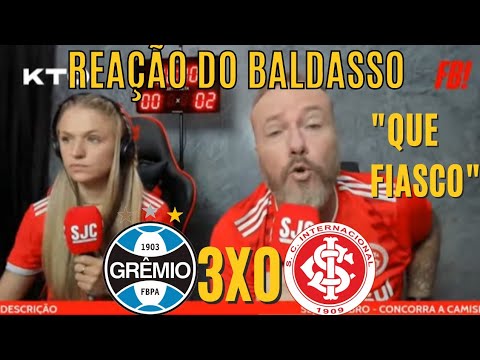 VANOS RIR? REAÇÃO DO FABIANO BALDASSO EM INTERNACIONAL 0X3 GRÊMIO | GAUCHÃO 2022|