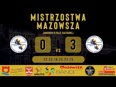tv.nsk.pl [LIVE1] KS Metro II Warszawa - KS Metro Warszawa 0:3 2023-02-03 12:00 juniorzy