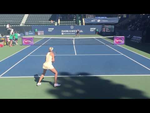 2016 Bank of the West Classic || Elitsa Kostova & Olga Govortsova Warmup
