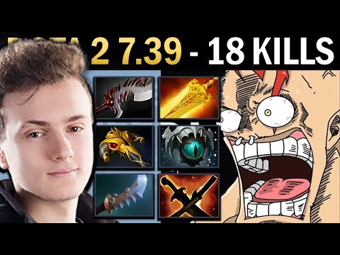 Lifestealer Gameplay Miracle with 18 Kills and Skadi - Dota 2 7.39