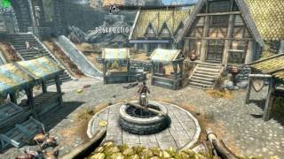 Skyrim Special Edition: Physics Uncapped Fps Test (With ini edit)