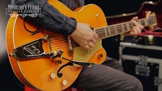 Video thumbnail for Gretsch Guitars G6120T Nashville Hollowbody Electric Guitar by Musician's Friend