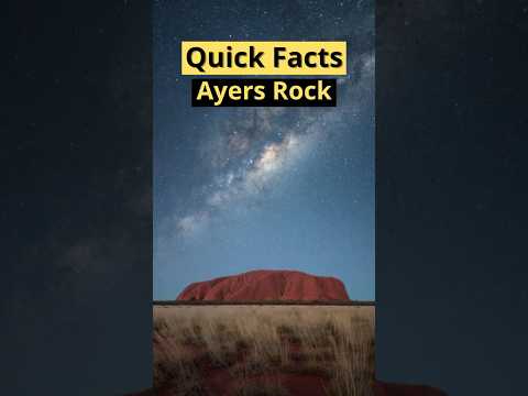 Quick Facts About Uluru ⛰️ Australia’s Iconic Rock! #shorts #Uluru #AyersRock #exploreaustralia