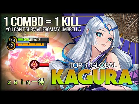 Deadly Umbrella Girl. ｚａｉｎ一得 Top 1 Global Kagura - Mobile Legends: Bang Bang