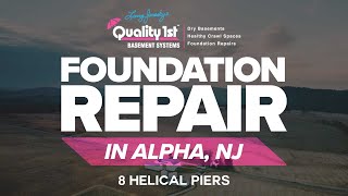 Watch video: Stabilizing a Foundation In Alpha, NJ