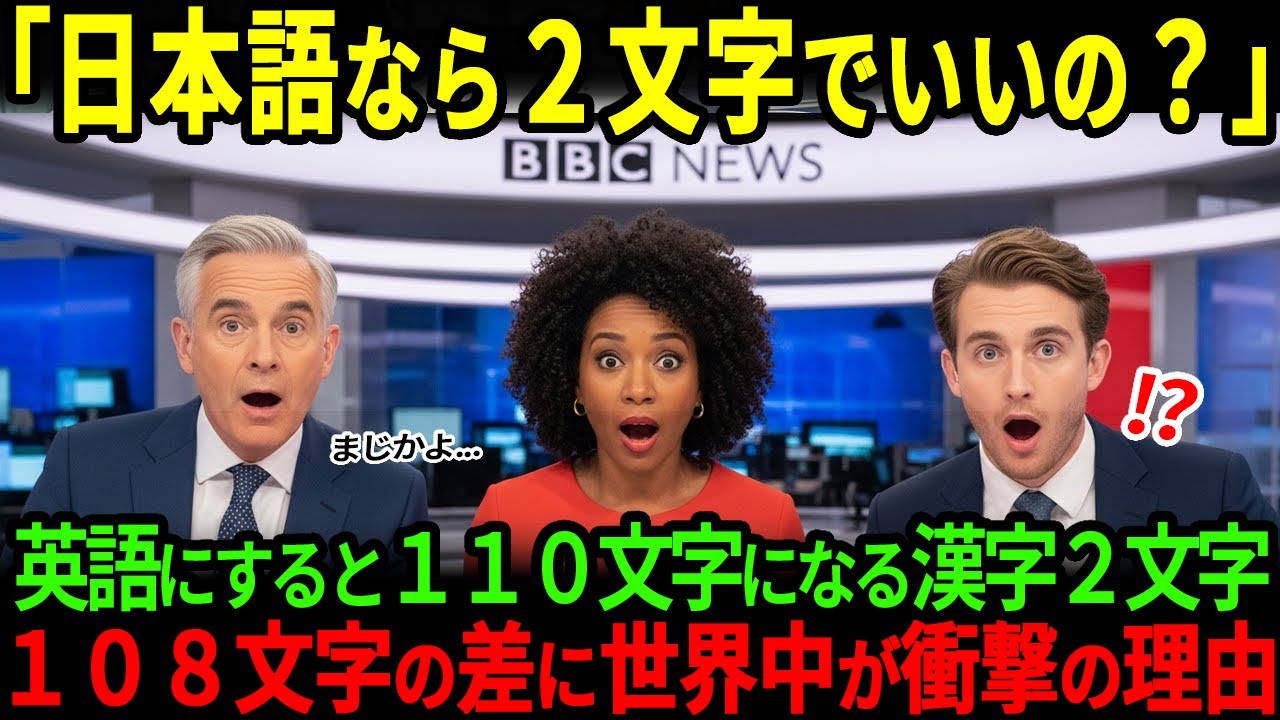 【海外の反応】「２文字なのにこれを使いこなせるの！？」イギリスBBCが特集した日本語の圧倒的表現力に世界中が驚愕した理由