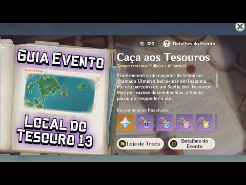 Guia Caça aos Tesouro : Local do Tesouro 13 - Genshin Impact