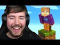 Minecraft, But It’s Only One Block! | MrBeast Gaming