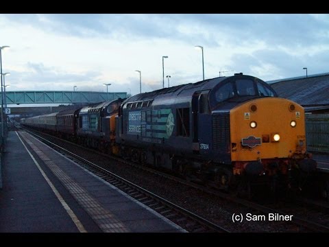 (HD) 37604+37423 tnt with 37612 STORM Ashchurch 21/12/13