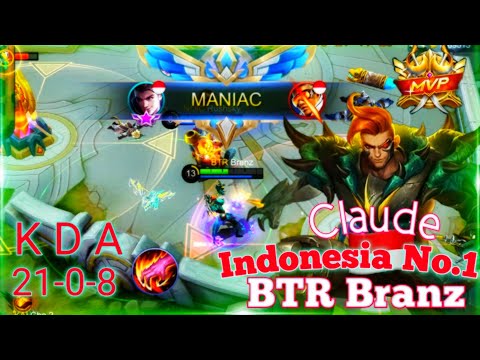 Claude Unstoppable gameplay by BTR Branz | April Mlbb | Hongang Gaming