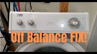 Whirlpool Kenmore Maytag Washer Off Balance Fix, Not Springs Not Pads! | Josh Cobb