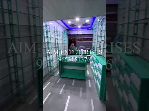 Mild Steel Pharmacy Storage Rack