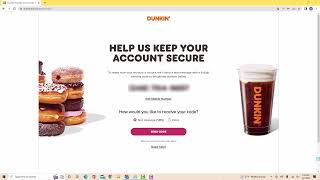 Dunkin' Donuts Account - Sign Up Tutorial