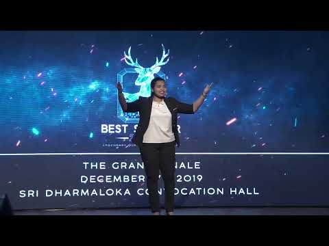 Shalindi Gallage - Little Things Make Big Days - Impromptu Speech - Best Speaker 2019