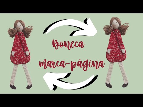 [  ARTESANATO ] COMO FAZER UMA BONECA MARCA-PÁGINA
