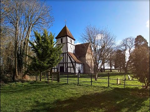 A medieval English church, St Peters, Pirton, Worcestershire. 2021
