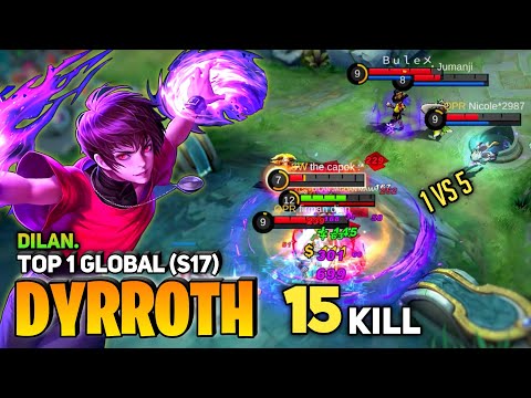 Monster Dyrroth Insane Lifesteal Build [Top 1 Global Dyrroth S17] By Dilan. - Mobile Legends