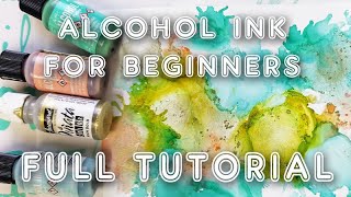 Alcohol ink for beginners tutorial with just 4 bottles! Mimi Bondi