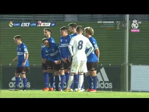 real madrid Castilla vs UD Logroñés 19/11/2016 full match (2nd half)