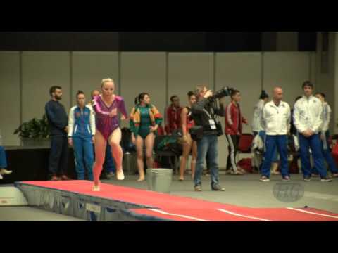KOROBEINIKOVA Anna (RUS) - 2015 Trampoline Worlds - Qualification TU Routine 1