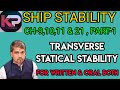 Transverse Statical Stability Transverse Stability Ch 9 10 11 21 Part 1
