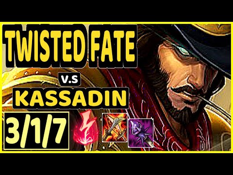 DOPA (APDO) (TWISTED FATE) vs KASSADIN - 3/1/7 KDA MID CHALLENGER GAMEPLAY - KR