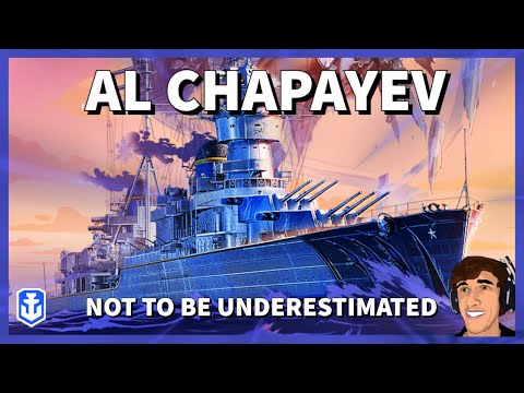 My Favorite Part of Azur Lane Wave 4....Chapayev in World of Warships Legends 4K