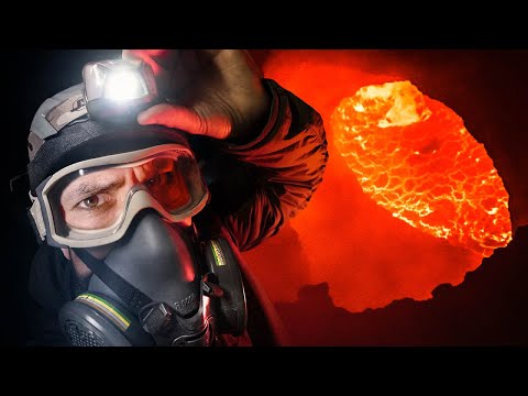 Dans un volcan en activité