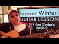 How To Play Forever Winter - Taylor Swift guitar tutorial (Beginner Lesson!)