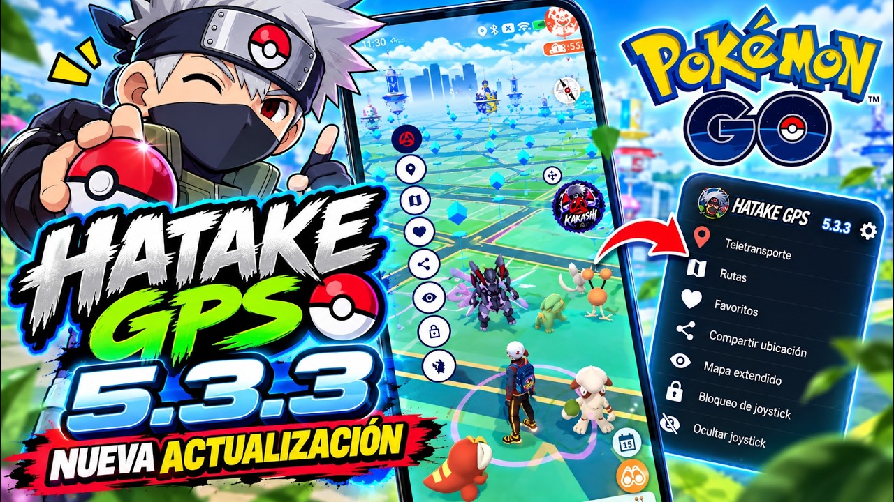 🔥 HATAKE GPS 5.3.3 🚀 NUEVA ACTUALIZACIÓN 2026 | JOYSTICK POKÉMON GO