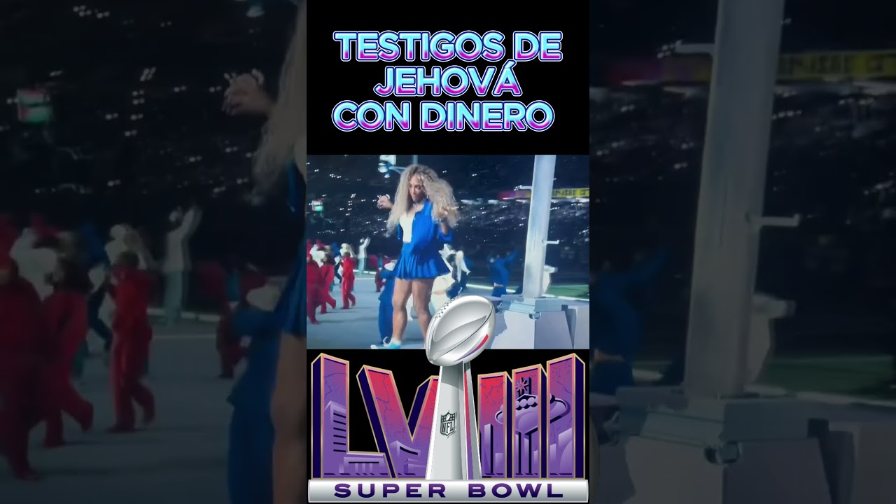 Mira como los Testigos de Jehová salen en el super bowl 2025 #usa #shortvideo