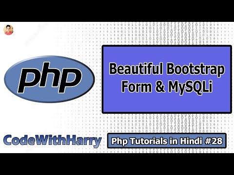 Creating a Bootstrap Form and Saving Data Into MySQL DataBase Using MySQLi | PHP Tutorial 28