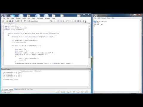 Scanner Class 3 Part 5: Reading Text Files (Java)