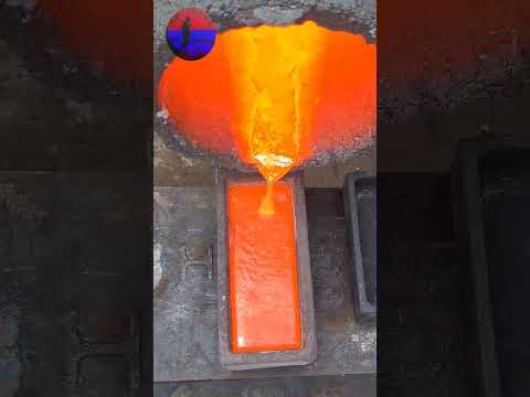 Melting Copper Wire Into Ingots #melting