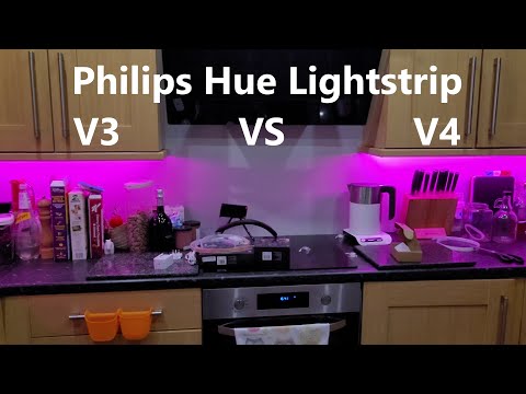Philips Hue Lightstrip V3 VS V4 Installation and Review