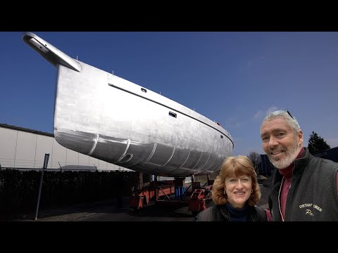 Building an ALUMINUM Sailboat Pt 12 - Keel Assembly Welded On | EP 232