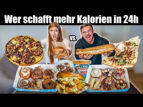 Who can burn more calories in 24 hours - Man vs. Woman Cheatday Challenge