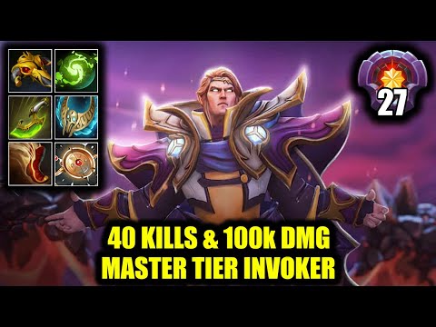 🔥 40 KILLS & 100k DMG - AMAZING MASTER TIER INVOKER - DOTA 2 PRO GAME HIGHLIGHTS
