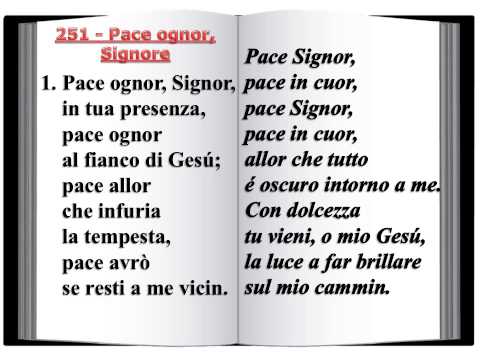 251 Pace ognor, Signore - Innario Chiesa Cristiana Avventista del Settimo Giorno 2014