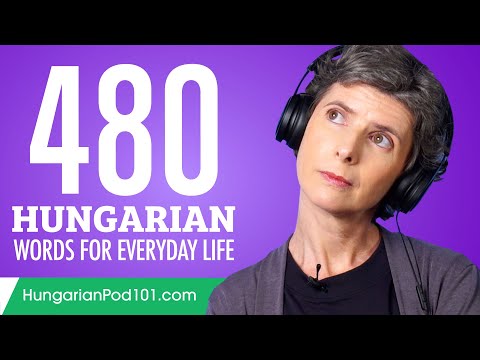 480 Hungarian Words for Everyday Life - Basic Vocabulary #24