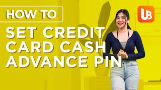How To Set Credit Card Cash Advance PIN