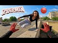 ULTIMATE SPIDER MAN ESCAPES ANGRY BAD GIRL MIX Crazy Parkour POV Lina Time