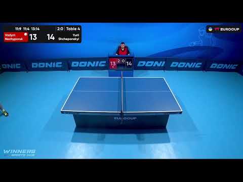 19:15 Vadym Nechyporuk - Yurii Shchepanskyi 20.08.2023 TT Euro.Cup Ukraine Star. TABLE 4