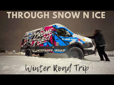 BIG SNOW And Road WARNINGS From Locals. Into The Great Lakes