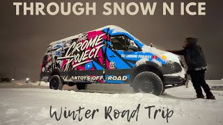 BIG SNOW And Road WARNINGS From Locals. Into The Great Lakes