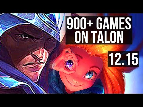 TALON vs ZOE (MID) | 3.0M mastery, 6/1/8, 900+ games, Dominating | NA Master | 12.15
