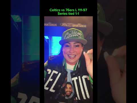 Celtics drop game 2 at home vs 76ers and the series is tied 1-1#Celtics #NBAplayoffs
