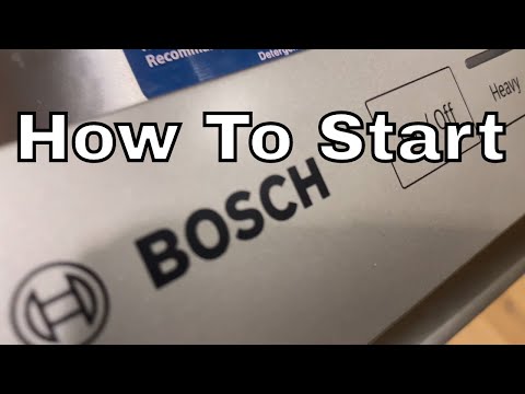 How To Start a Bosch Dishwasher